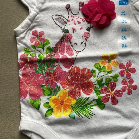 Rompers 0-3 months for girl with summer Colors - Picture 3 of 4